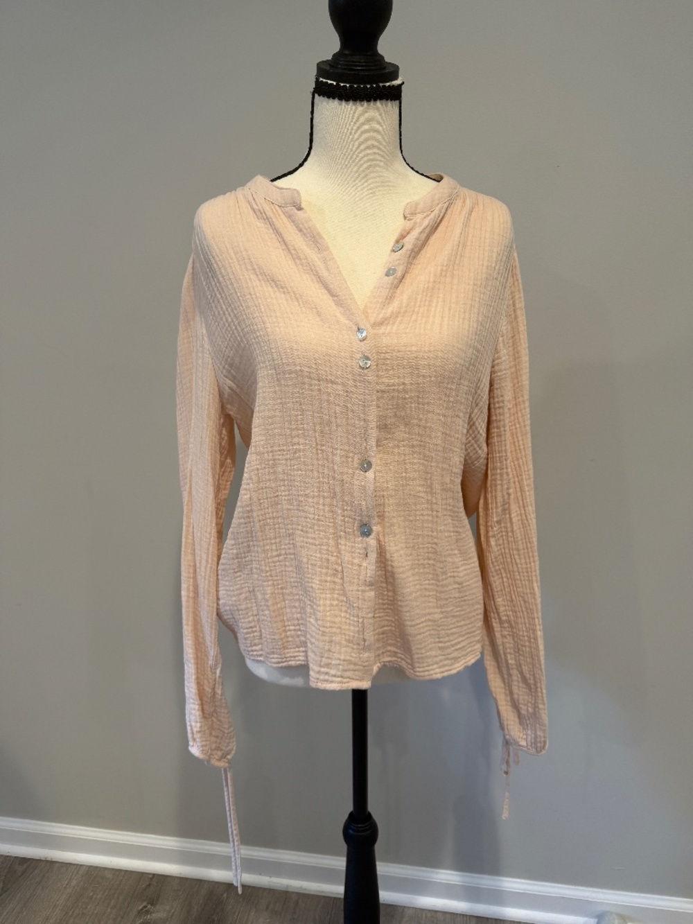 NWT Faherty Everleigh Dream Cotton Gauze Top Cream SizeXS